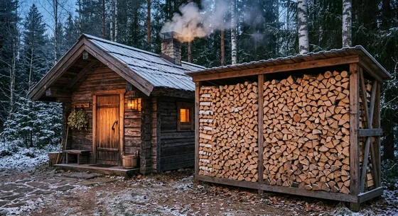 Укладка дров в Селятине, улица Кооперативная, 45